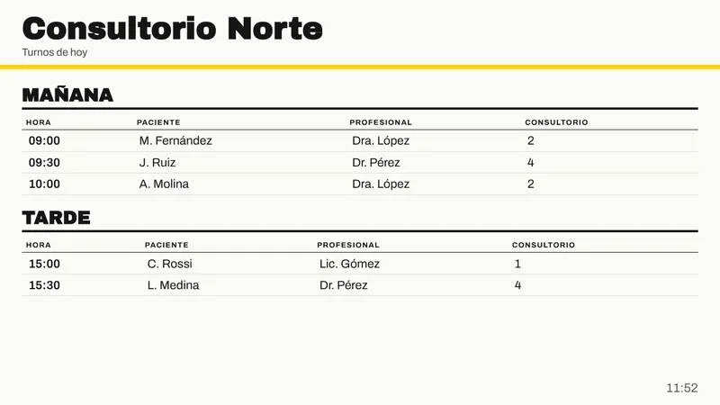 Pizarra de ejemplo: Tabla libre